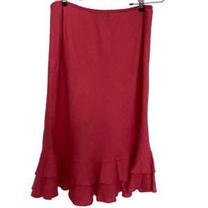 Boden Swing/Ruffle Women’s Skirt, 14R red/coral